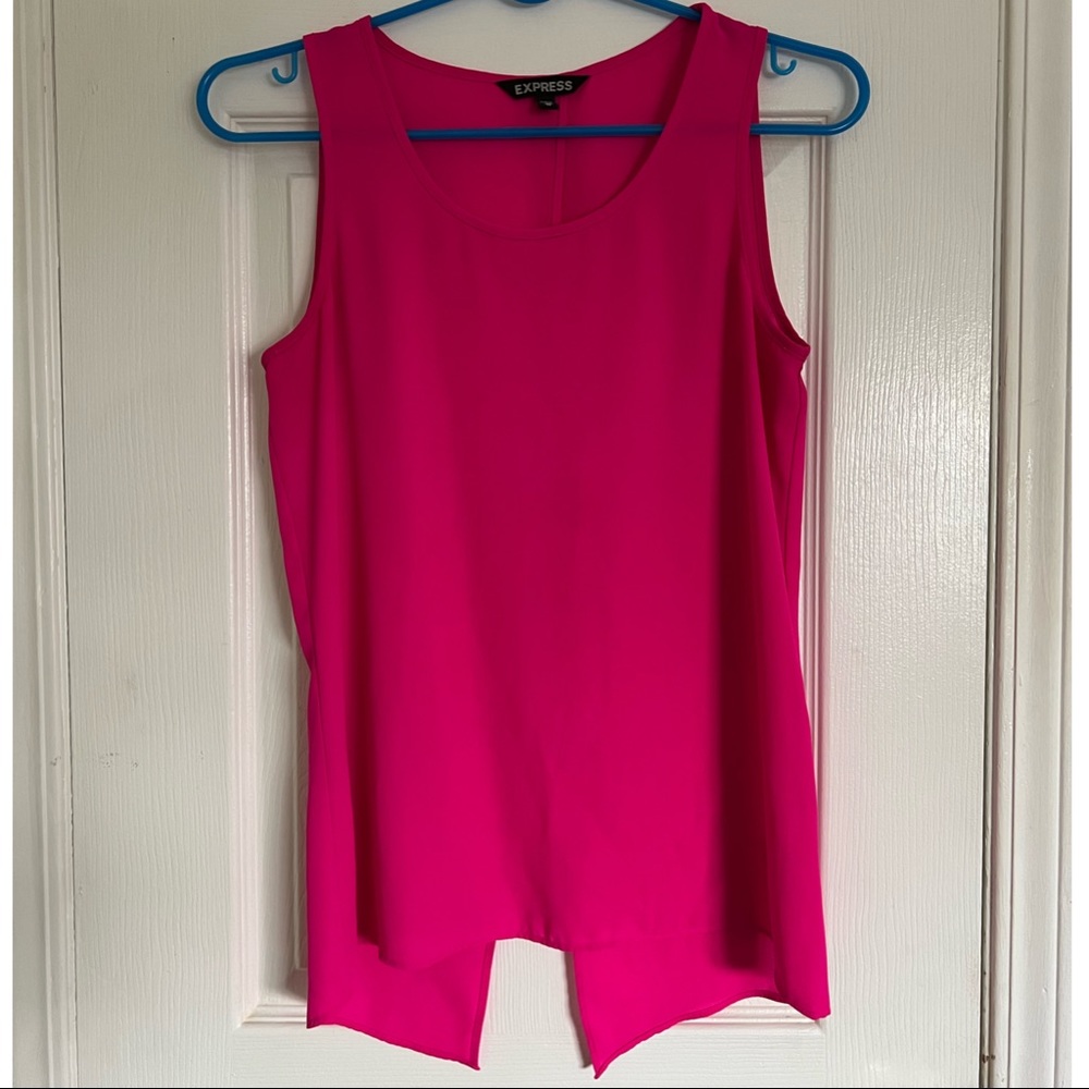 Split Back Pink Top